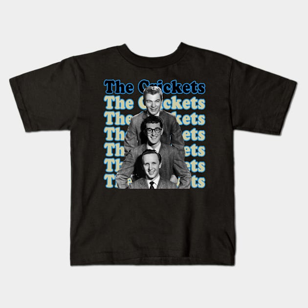 Buddy Holly's Bandstand Legacy The Crickets Edition Kids T-Shirt by Mckenna Paucek